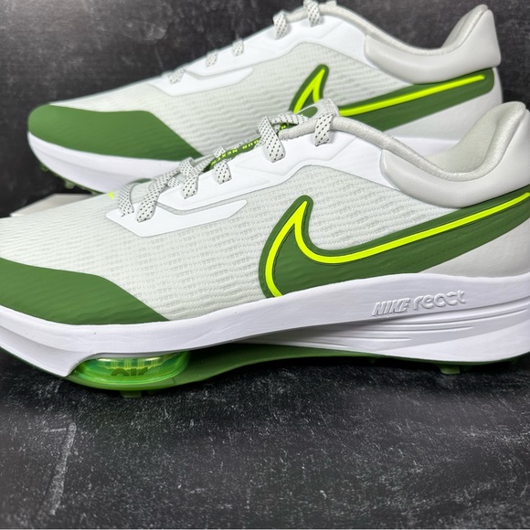 AIR ZOOM INFINITY TOUR NEXT% MENS SPIKED GOLF SHOES SIZE 14 WHITE TREELINE GREEN - Picture 7 of 10